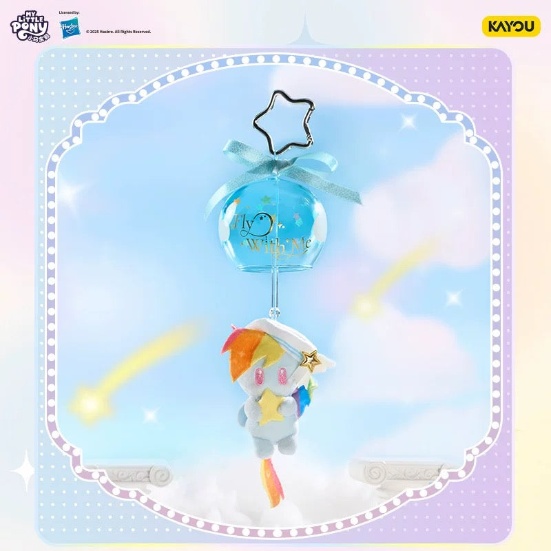 KAYOU My Little Pony Wish Party Series Wish Wind Chime Plush Keychain - Official Licensed Peripheral Toy| 卡遊小馬寶莉星願派對系列星願風鈴毛絨掛件