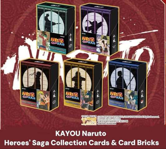 KAYOU Naruto Heroes' Saga Collection Cards & Card Bricks卡遊火影忍者
