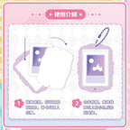 Kayou Gumiya Acrylic Photo Frame Morning and Evening Flowers Series 2 - 1 Box (Contains 8 Pieces) Card Frame Card Brick Pendant