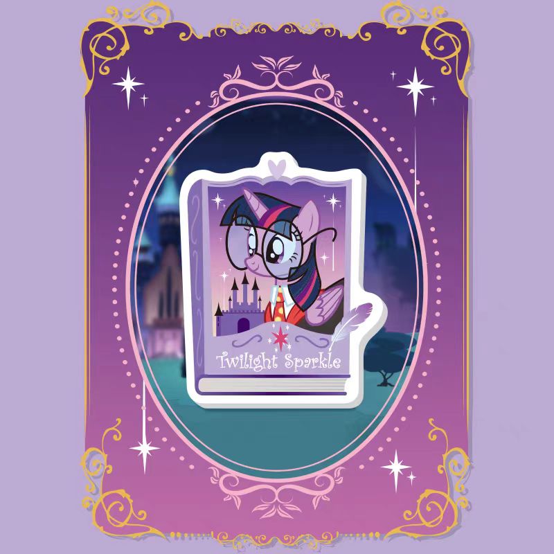 Kayou My Little Pony Badge Clips - Dream-Seeking Version Official Genuine Collectible Acrylic Brooch Clips 1 Box (Contains 12 Pieces)