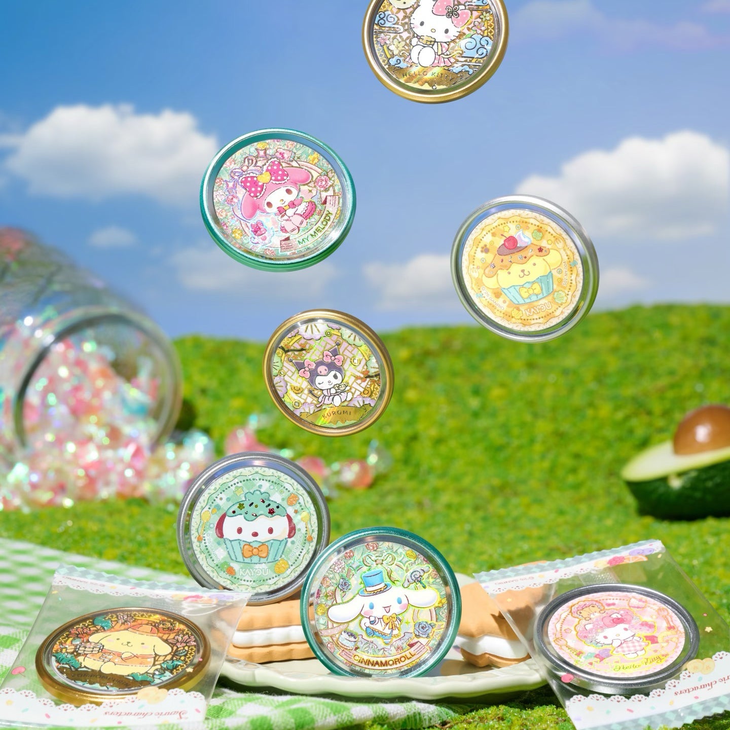 Sanrio Family - Double-Sided Candy Badge