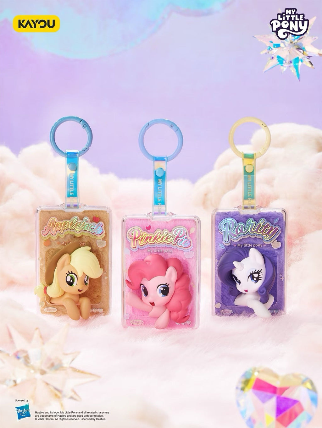 My Little Pony Sparkling Stream Series Fuzzy Hanging Charms 1 full box (6 small boxes)