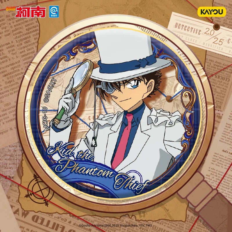 KAYOU Detective Conan Tin Badge Series - Official Authentic Anime Merchandise Badge Collection Full Box
 Official Detective Conan Tin Badge Series - Full Box