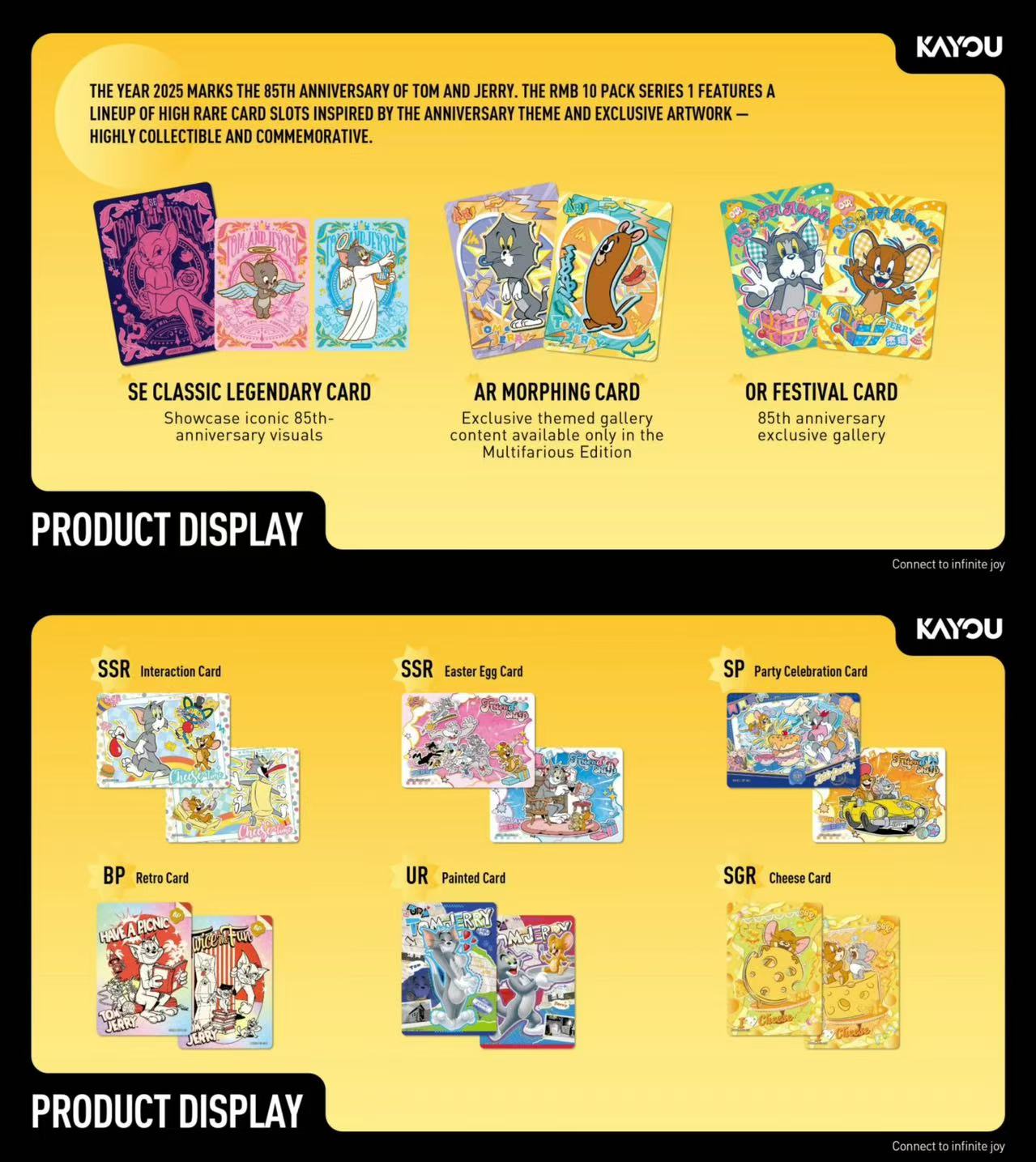 Kayo Tom and Jerry Happy Enemies Collection Card - Multifirios Edition 1 - SEA