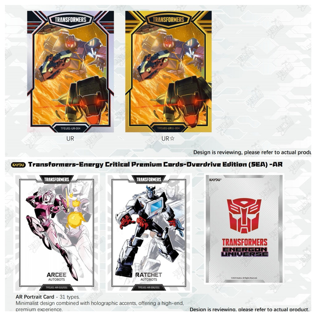 TRANSFORMERS-ENERGY CRITICAL PREMIUM CARDS-OVERDRIVE EDITION
 -001B-SEA