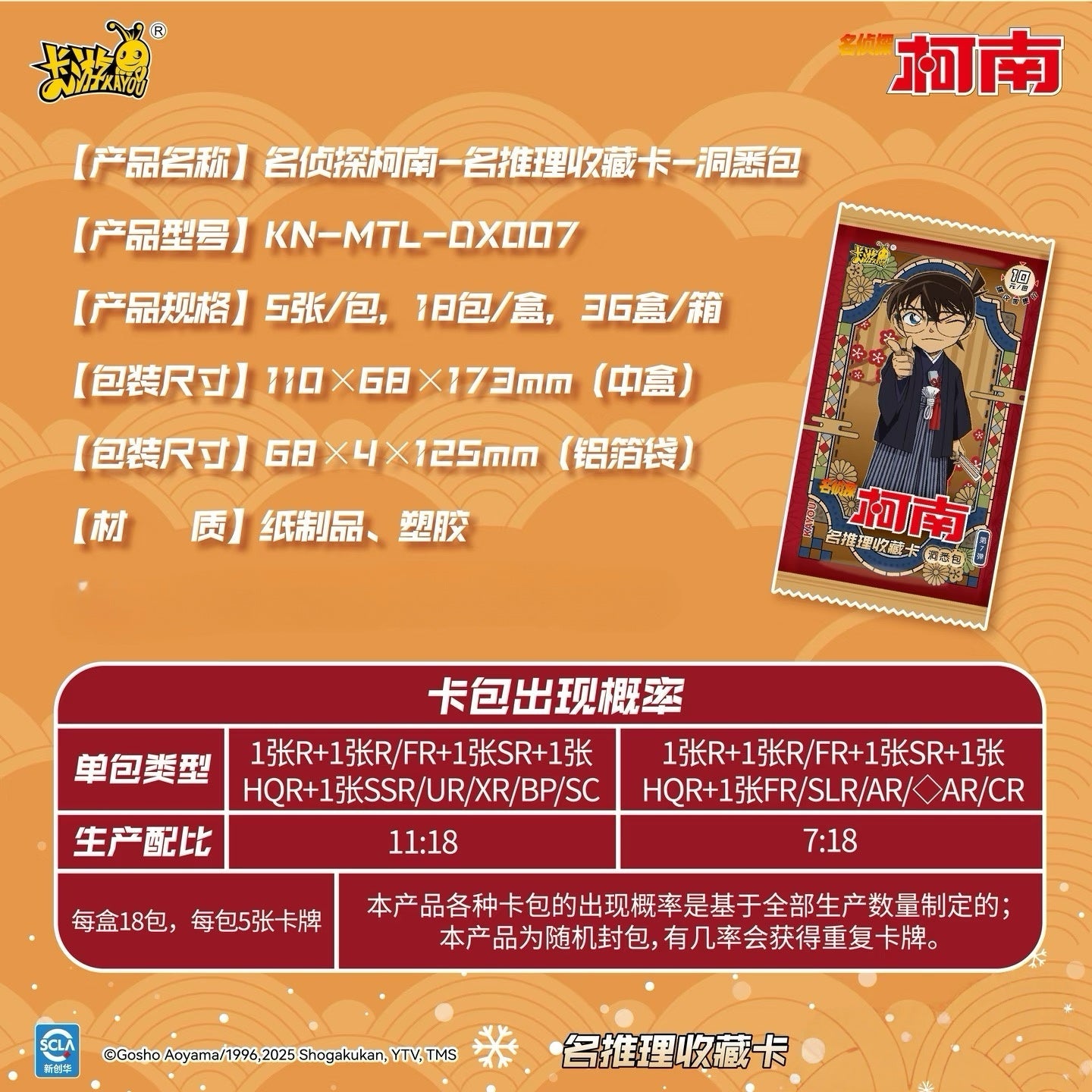 ✨Detective Conan - Famous Deduction Collection Cards: Insight Pack Series 7🌈