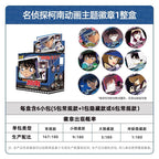 KAYOU Detective Conan Anime Theme Badge Series - Official Authentic Anime Merchandise Tin Badges (One Full Box Contains 6 Pieces)