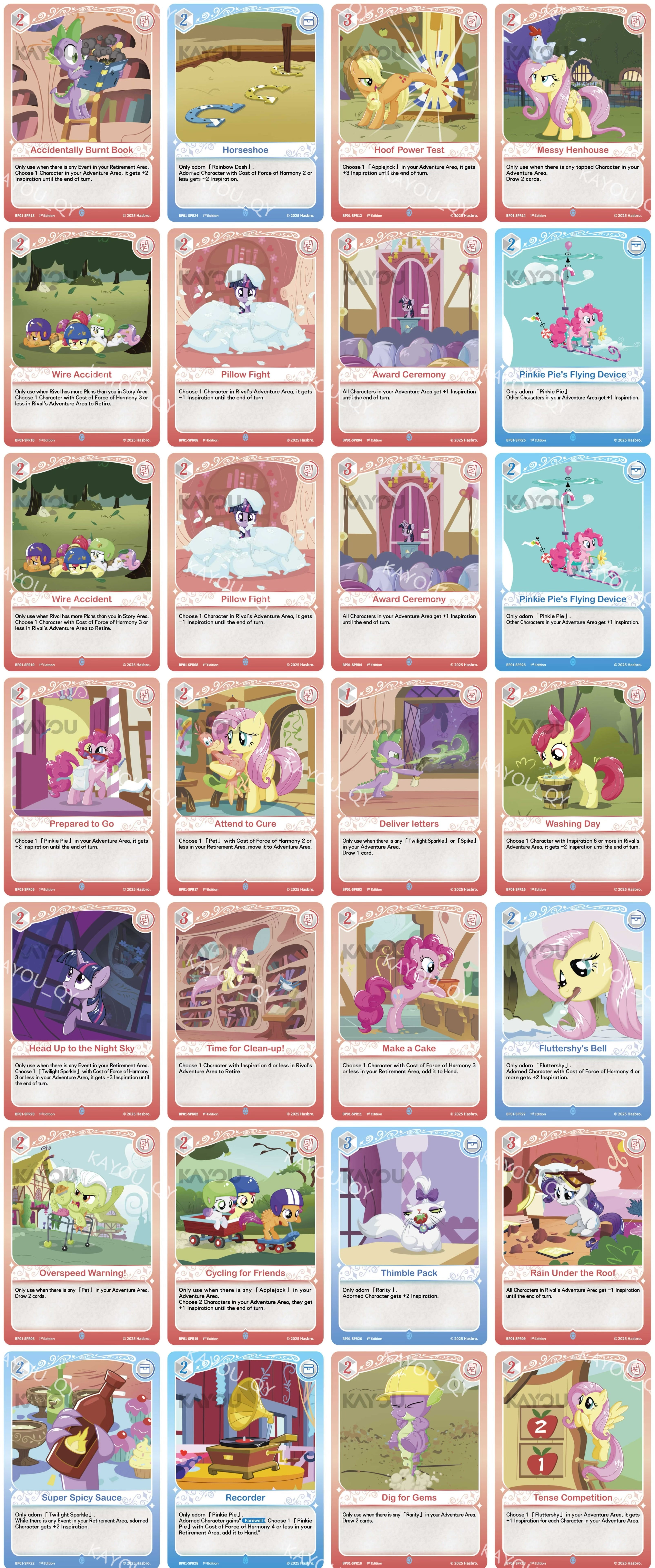 Pre-order-My Little Pony TCG - Fantasy Wonderland Booster Pack 001 UV - KAYOU English Trading Card Game