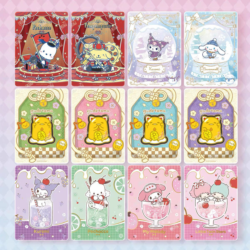 Sanrio Family Cute Dream Collectible Cards Fun Pack Warm Winter Sunny Snow Full Box Authentic Peripheral Cards