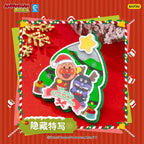 KAYOU Anpanman - Christmas GIFT Series - Felt Keychain One Full Box (Contains 8 Small Boxes) Official Authentic KAYOU Anpanman Christmas GIFT Series Non-woven Fabric Keychain Peripheral Acrylic Gift