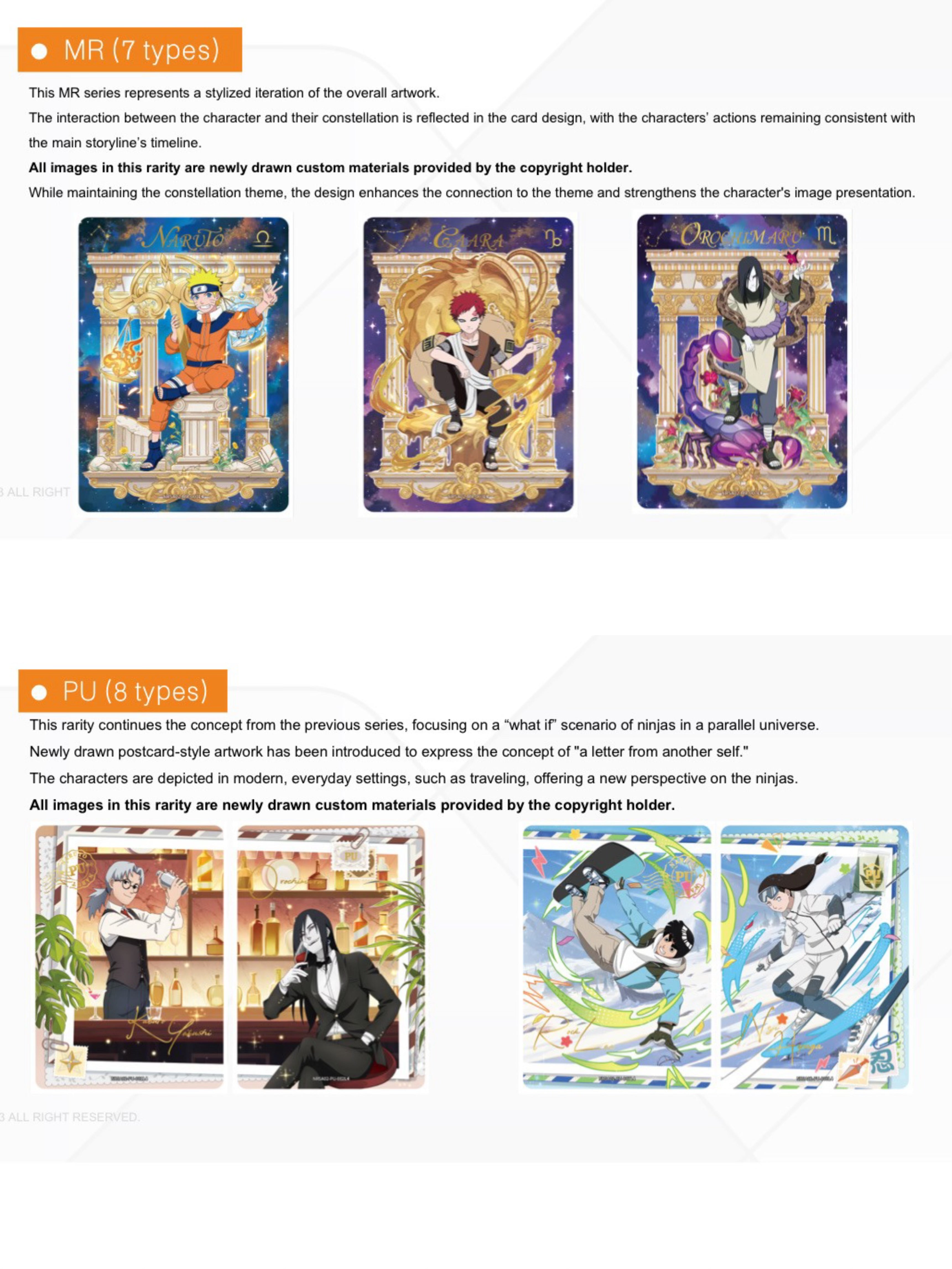 KAYOU NARUTO - Smriti Collectible Card - Chapter Jin Series 2 SEA NARUTO Trading Cards (English version)