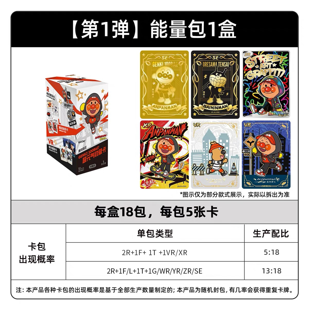 Anpanman - Genki Collectible Cards - Energy Pack Wave 1