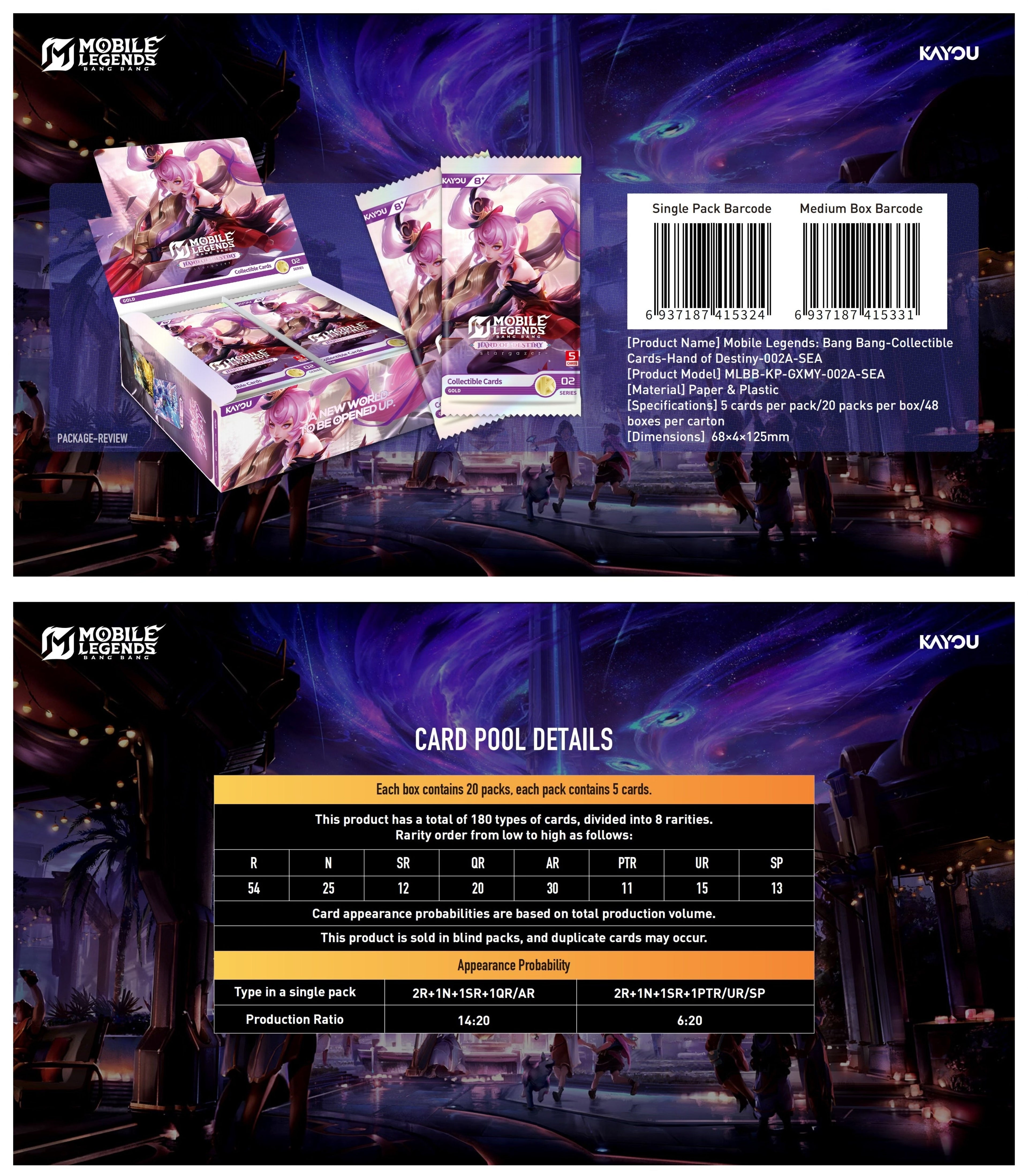 Mobile Legends: Bang Bang‑Collectible Cards‑Hand of Destiny‑002A‑SEA KAYOU