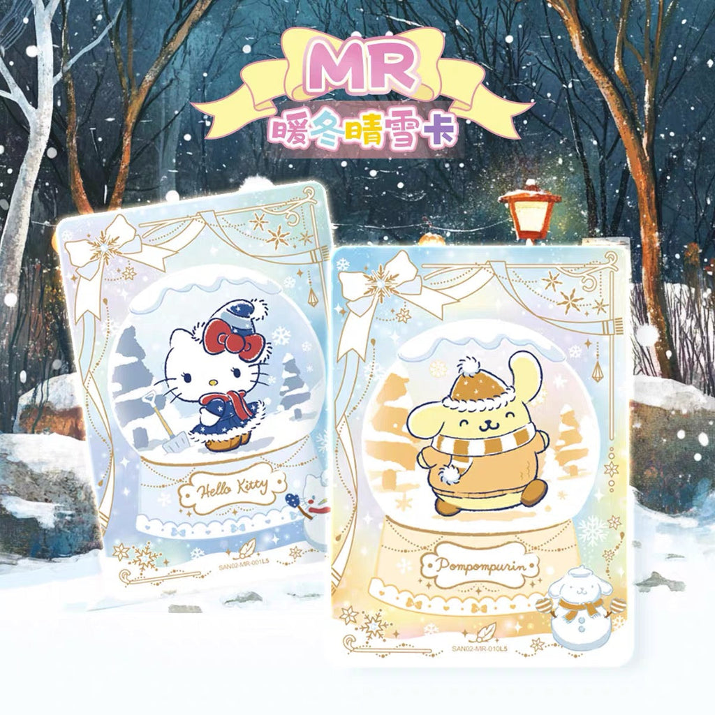 Sanrio Family Cute Dream Collectible Cards Fun Pack Warm Winter Sunny Snow Full Box Authentic Peripheral Cards