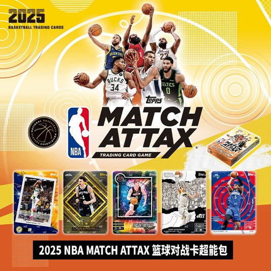 KAYOU TOPPS Trading Cards 2025 NBA MATCH ATTAX Basketball Battle Cards - Super Power Pack (Authentic Cards)