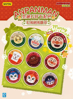 KAYOU Anpanman - Christmas GIFT Series - Plush Embroidered Badge One Full Box (Contains 8 Packs) Official Authentic KAYOU Anpanman Christmas GIFT Plush Embroidered Badge Peripheral Tin Badge