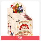 KAYOU Anpanman - Christmas GIFT Series - Plush Embroidered Badge One Full Box (Contains 8 Packs) Official Authentic KAYOU Anpanman Christmas GIFT Plush Embroidered Badge Peripheral Tin Badge