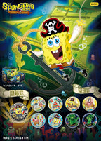 KAYOU SpongeBob SquarePants Tin Badge Series - Deep-Sea Adventure One Full Box (Contains 6 Packs)