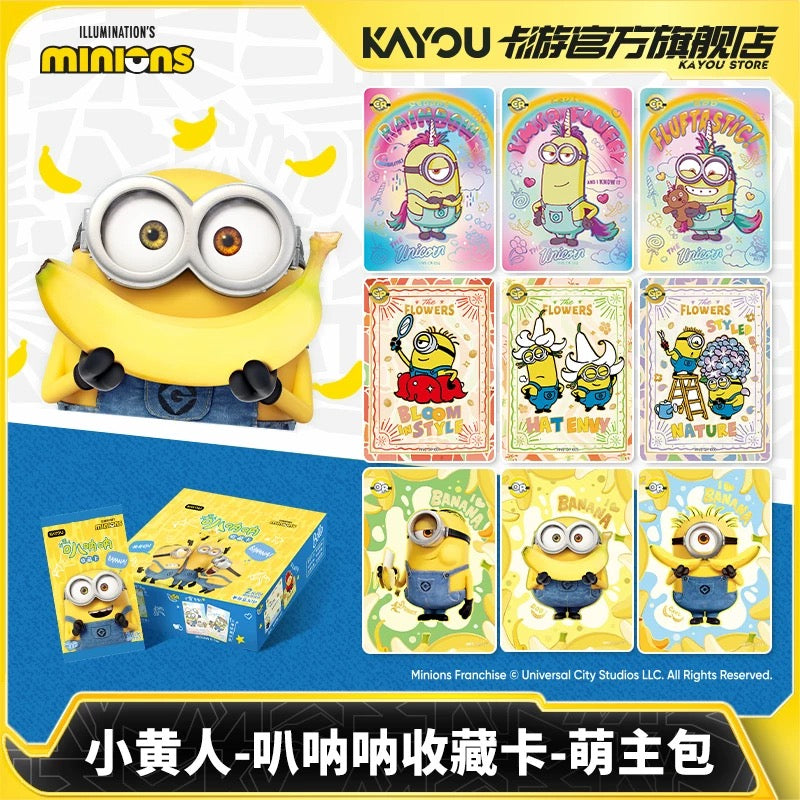 KAYOU Minions "Bana Bana" Collectible Cards Cute Master Pack CR Card
卡遊小黃人叭吶吶收藏卡片萌主包