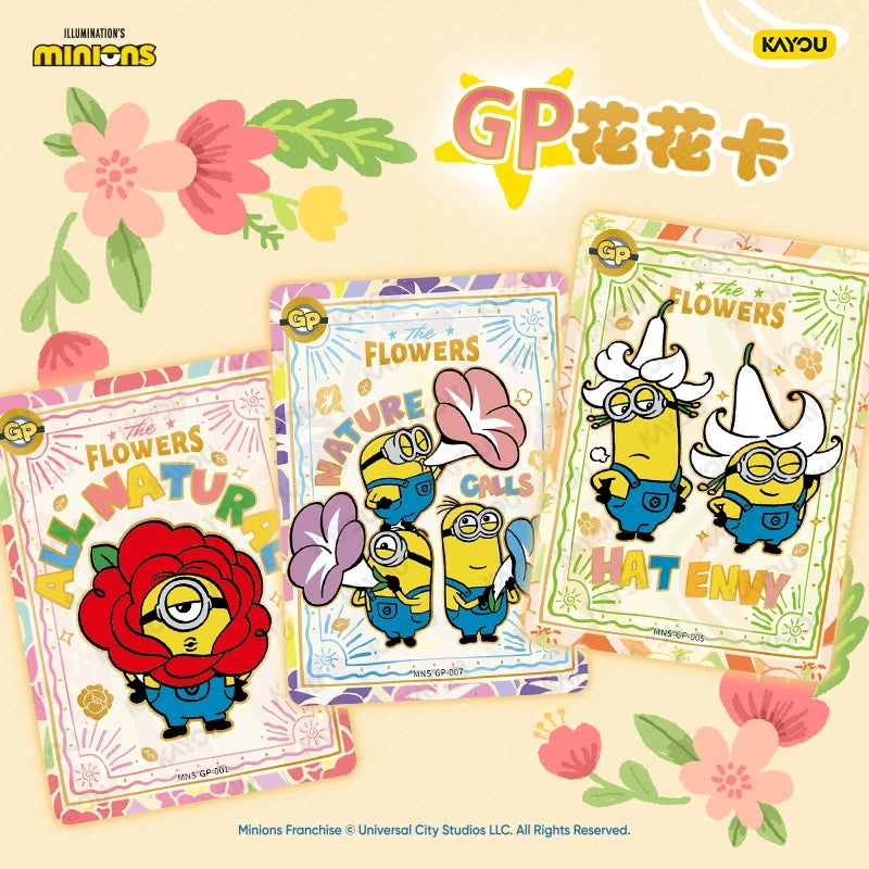 KAYOU Minions "Bana Bana" Collectible Cards Cute Master Pack CR Card
卡遊小黃人叭吶吶收藏卡片萌主包